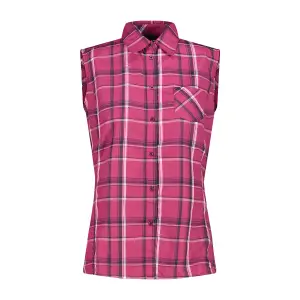 Koszula bez rękawów w kratę dla kobiet CMP image-0
