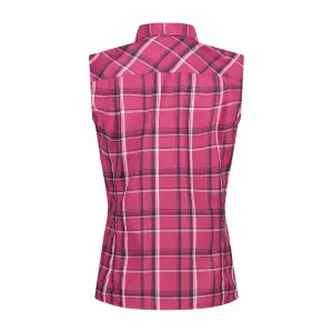 Koszula bez rękawów w kratę dla kobiet CMP image-1