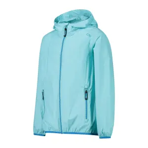 Girls' waterproof hooded jacket CMP image-1