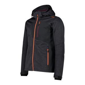 Jacquard softshell hoodie jacket CMP image-1
