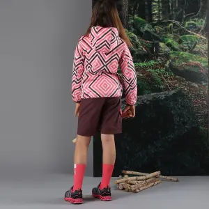 Girl's hooded hiking jacket CMP image-4