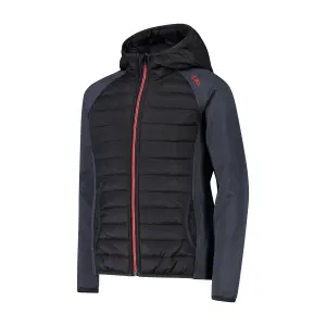 Girl's hybrid waterproof hoodie jacket CMP image-1