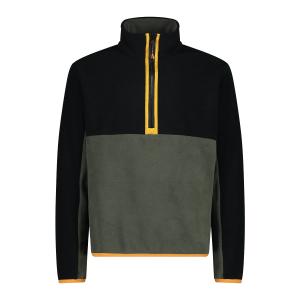 33h4107-23ep-pile-con-mezza-zip-cmp-olio-verde-nero