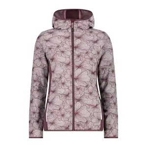 Dames fleece met capuchon CMP Knit Tech image-0