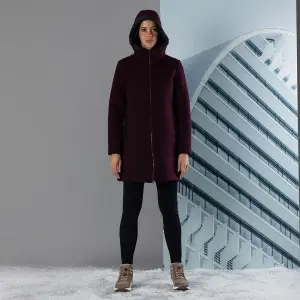 Abrigo con capucha wooltech mujer CMP image-1
