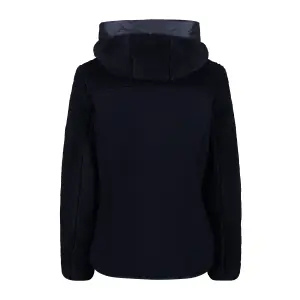 Kurtka z kapturem wooltech damska CMP Teddy Fur effect image-1