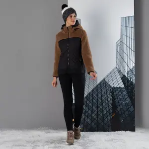 Kurtka z kapturem wooltech damska CMP Teddy Fur effect image-2