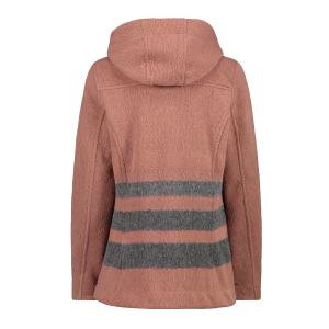 Women's zipped wooltech hoodie CMP image-1