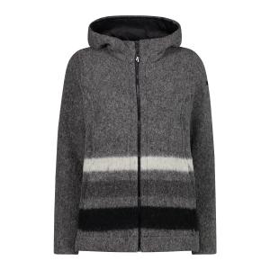 Women's zipped wooltech hoodie CMP