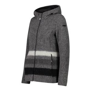 Women's zipped wooltech hoodie CMP image-2