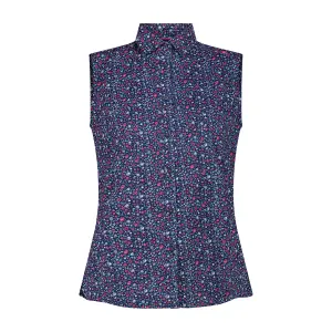 Kobieca bluzka bez rękawów w kwiatowy wzór CMP image-0