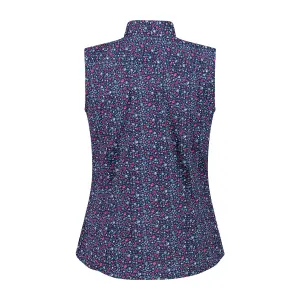 Kobieca bluzka bez rękawów w kwiatowy wzór CMP image-1