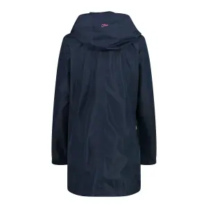 Women's waterproof hooded jacket with snap buttons CMP image-2