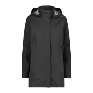 Women's waterproof hooded jacket with snap buttons CMP image-0