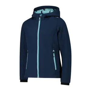 Girls' waterproof hooded jacket CMP image-1