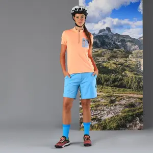 T-shirt med halv lynlås til kvinder CMP image-2