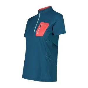 T-shirt med halv lynlås til kvinder CMP image-1