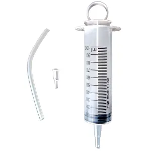Tubeless Air Chamber Syringe with Valve Connector Cobra image-1