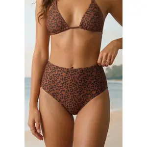 High-Waisted Women's Menstrual Bikini Bottom Coconutsplit image-1