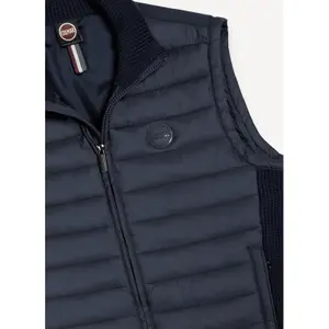 Sleeveless Jacket with Ribbed Knit Panels Colmar 8ZX image-2