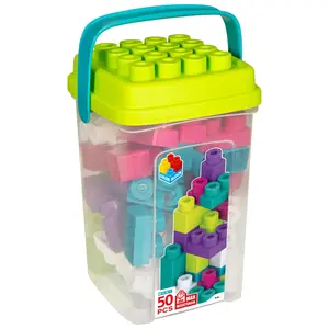 Set of 50 cube compatible building blocks ColorBaby image-0