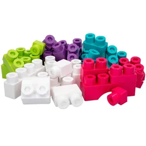 Set of 50 cube compatible building blocks ColorBaby image-1