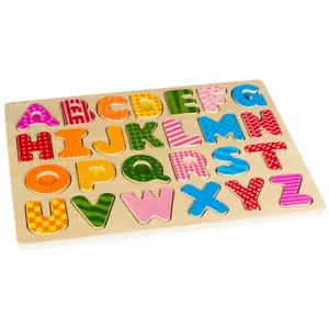 Wooden puzzle letters and numbers ColorBaby image-0