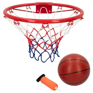 Outdoor games basketball hoop with ball and inflator ColorBaby image-0