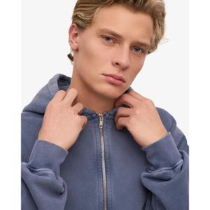 Oversize Kapuzenjacke mit Reißverschluss Colorful Standard Organic Neptune Blue image-1