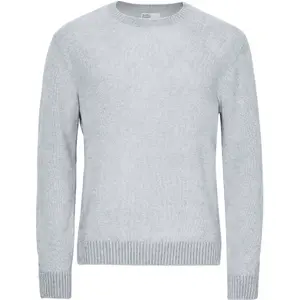 Pull col rond laine mérinos Colorful Standard Classic Snow Melange