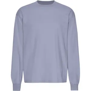 Oversized long-sleeve T-shirt Colorful Standard Organic Purple Jade image-0
