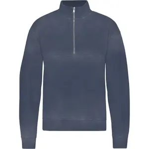 Felpa con 1/4 di cerniera Colorful Standard Organic Neptune Blue