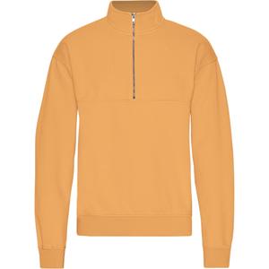 cs1014-sandstoneorange-sweatshirt-med-1-4-dragkedja-colorful-standard-organic-sandstone-orange-sandsten-orange