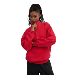 Felpa con 1/4 di cerniera Colorful Standard Organic Scarlet Red image-1