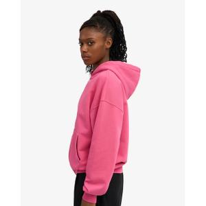 Hooded sweatshirt met rits Colorful Standard Organic Bubblegum Pink image-2