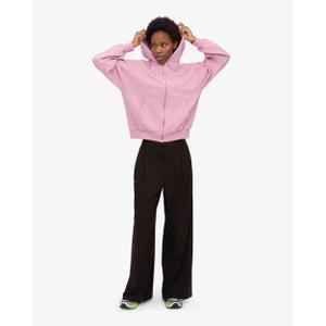 Hooded sweatshirt met rits Colorful Standard Organic Cherry Blossom image-4