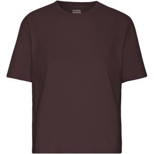 Koszulka damska Colorful Standard Organic Boxy oxblood red image-0