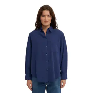 Camisa Colorful Standard Organic Marine Blue image-1