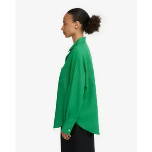 Übergroßes Leinenhemd Colorful Standard Kelly Green image-2