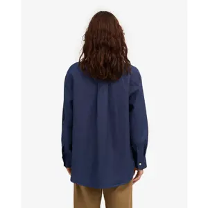 Übergroßes Leinenhemd Colorful Standard Marine Blue image-3