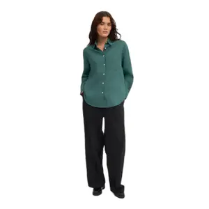 Übergroßes Leinenhemd Colorful Standard Ocean Green image-1