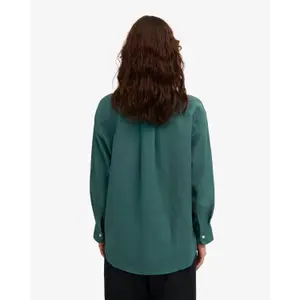 Übergroßes Leinenhemd Colorful Standard Ocean Green image-4