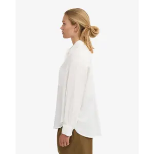 Übergroßes Leinenhemd Colorful Standard Optical White image-3