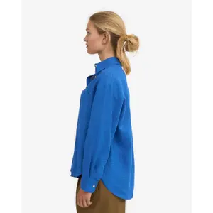 Übergroßes Leinenhemd Colorful Standard Pacific Blue image-2