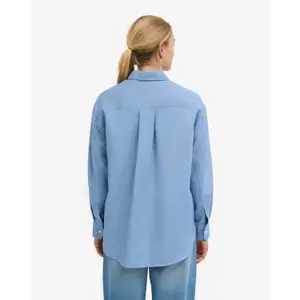 Übergroßes Leinenhemd Colorful Standard Seaside Blue image-4