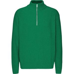 cs5091-kellygreen-jumper-med-1-4-dragkedja-colorful-standard-merino-kelly-green-kelly-green