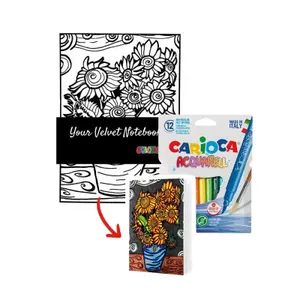 A5 notebook with pencils Colorvelvet image-0