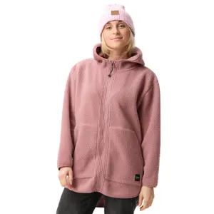 Oversized hooded fleece women Colourwear Pile image-0
