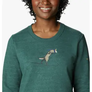 Grafisk fleece med rund hals til kvinder Columbia Hart Mountain™ II image-3