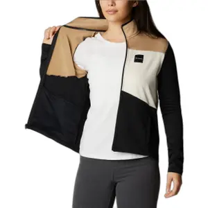 Sweatshirt woman Columbia Lodge Hybrid FZ image-1